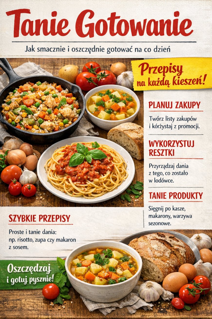 🍲 Tanie gotowanie – jak jeść smacznie i oszczędzać na co dzień